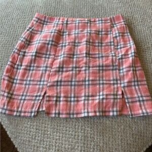 Plaid Mini Skirt